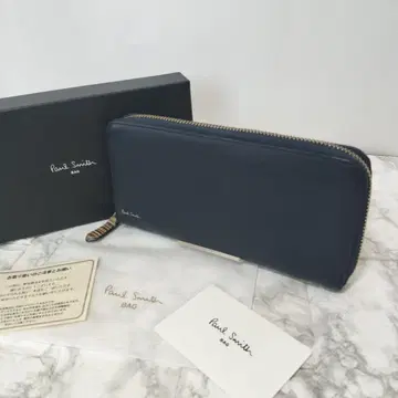 Paul Smith 네이비 장지갑 라운드 지퍼