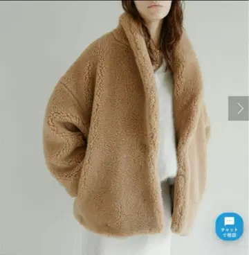 플리스 자켓 보아 자켓 베이지