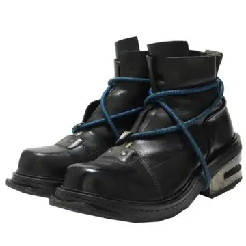 dirk bikkembergs 메탈 힐 와이어 부츠 블랙