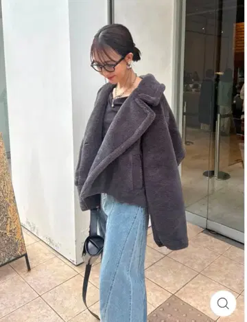 fosie 포시 미사용 새상품 보아 숏코트 차콜 그레이