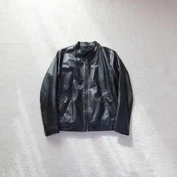 새상품급 소가죽 싱글 라이더 자켓 블랙 M 구제 의류 가죽 자켓