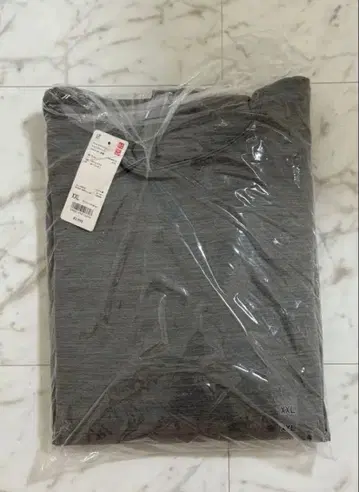 유니클로 울트라 스트레치 드라이 맨투맨 풀 후드티 그레이 XXL 사이즈