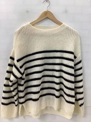 12.4 A266P 시마무라 로고스 데이즈 니트 스웨터 보더 M