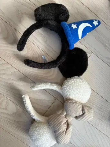 미키 미니 귀 머리띠 디즈니