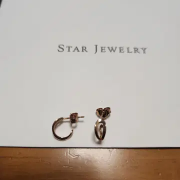 STAR JEWELRY MINI HOOP P K10 골드 귀걸이