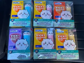 VICKS 메디케이티드 드롭스 6개 세트 치이카와 (먼작귀)