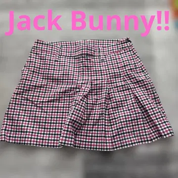 Jack Bunny!! 체크 무늬 플레어 스커트 사이즈 2