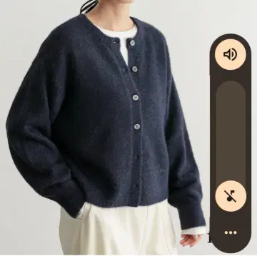 네이비 니트 가디건 긴팔