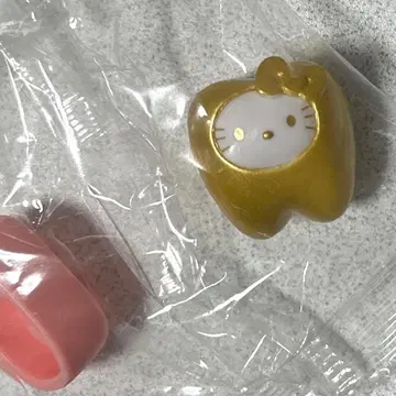 산리오 모두 함께 되자! 치아 헬로키티 금 레어 금니