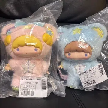 리틀트윈스타 키키라라 마스코트 홀더 별하늘의 엔젤 50주년