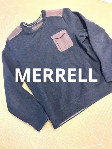 MERRELL 남성용 플리스 탑 네이비 XL