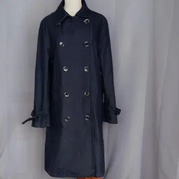 23구 데님 더블 브레스트 롱 코트 LL 사이즈