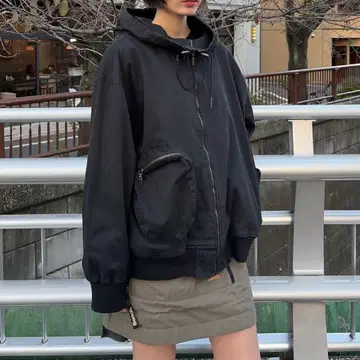 gadidanoniem LOGG / BLACK 후디 블루종 블루종