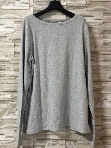 안나케리기모 롱T 티셔츠 그레이 미사용 새상품