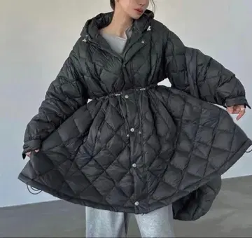 willfully x TAION 콜라보 다운 코트 차콜 S