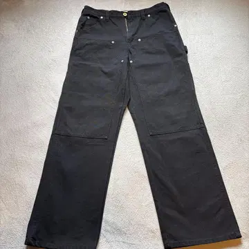 SCHOTT DUCK DOUBLE KNEE PANTS 블랙