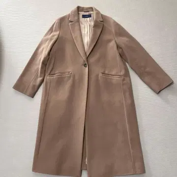 SHIPS 베이지 체스터 코트 사이즈 40 캐시미어 혼방