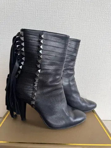 ASH 이탈리아제 스터드 프린지 부츠