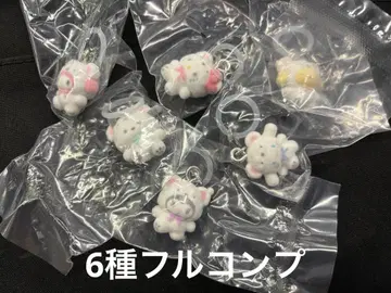 메지루시 액세서리 산리오 캐릭터즈 후와후와 스노우 전 6종 컴프 세트