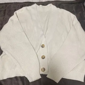 스픽 앤 스팬 화이트 리브 가디건