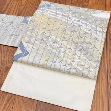 순수 실크 9치 나고야 오비 늘어진 버드나무