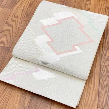 순수 실크 6통 후쿠로 오비 송피능문