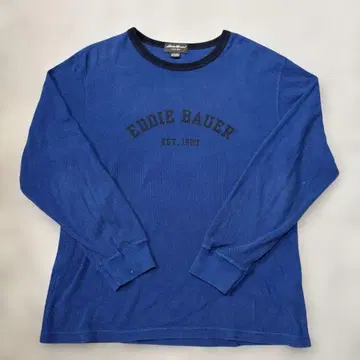 블랙 택 Eddie Bauer 파랑 서멀 롱티 L 사이즈