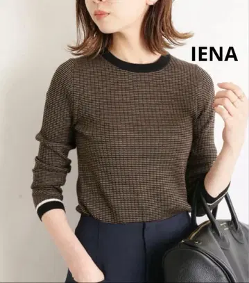 [ IENA ] 리브 크루넥 니트