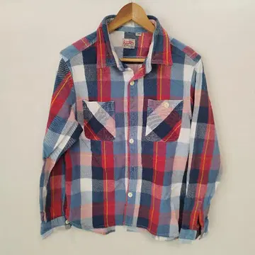 L 사이즈 휴스턴 houston 체크 무늬 플란넬 셔츠