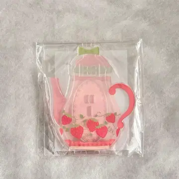 후쿠야 온라인 복권 스트로베리 포트 아크릴 프레임 핑크