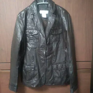 다크 브라운 가죽 자켓