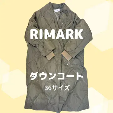 림아크 카키 다운 코트 36 중고