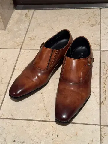 REGAL [ 브라운 가죽 싱글몽크 비즈니스 슈즈 ]