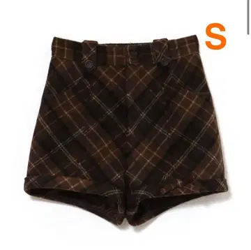 Ribbon check mini pants andmary