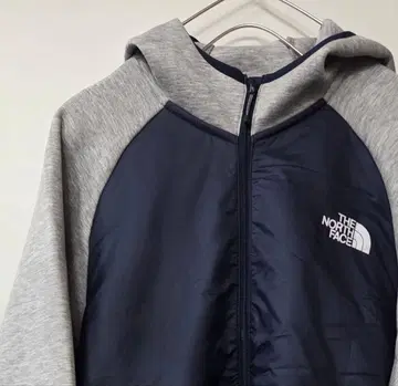THE NORTH FACE 풀 집업 후드티 네이비/그레이