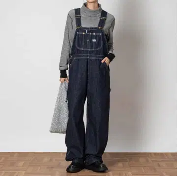 [ 새상품급 ] Lee 다크 네이비 데님 오버롤 LL7254