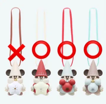 미키마우스 릴린린 크리스마스 캡슐 토이 3개 세트 2025