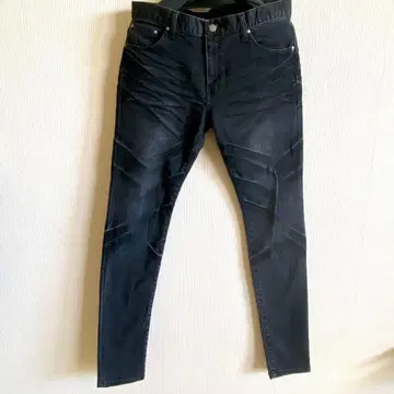 TORNAD MART 필드 빈티지 스키니 데님 블랙 L