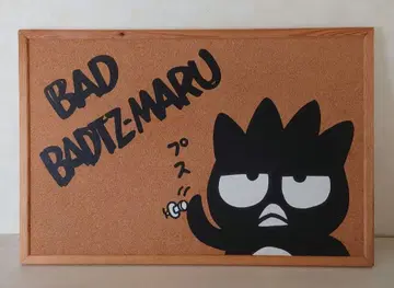 레어 BAD BADTZ-MARU 바츠마루 코르크 보드 양면 프린트 산리오