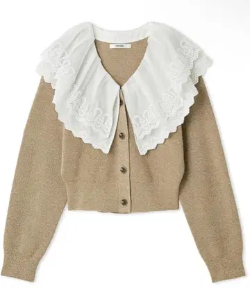 SNIDEL 레이스 스칼라 니트 풀오버