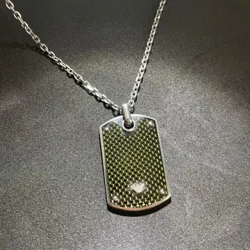 EMPORIO ARMANI 도그 택 목걸이