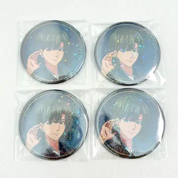 히카루의 바둑 DMM 스크래치 홀로그램 캔뱃지 토우야 아키라 4개