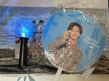 timelesz 응원봉 투어 타월 부채 세트