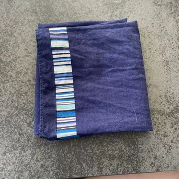 스트라이프 악센트 반폭 오비 네이비 컬러