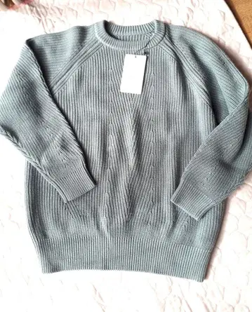 미사용 새상품! BONHEUR 그린 계열 니트 스웨터 FREE