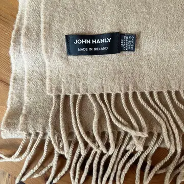 JOHN HANLY 울 머플러 베이지