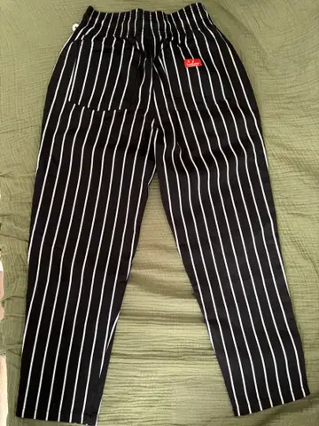 Cookman 카고 팬츠 스트라이프 패턴 사이즈 M