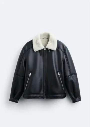 ZARA 자라 더블 페이스 자켓 블랙