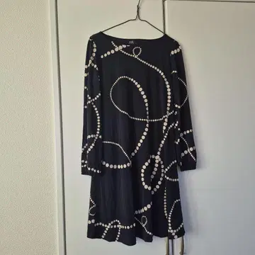 영국 구매 새상품 Wallis 블랙 화이트 도트 무늬 튜닉 원피스