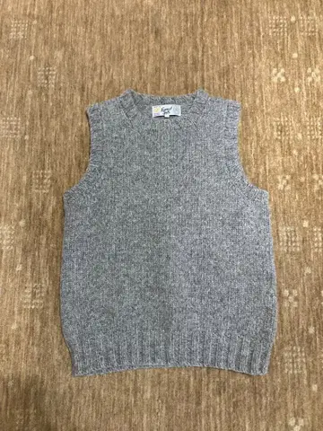 Laurence j Smith 니트 베스트 그레이 m 울 100